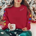 thumbnail image 2 of CLOISE Fall Sweatshirt Women Christmas Plus Size Lightweight Crew Neck Tops Graphic Long Sleeve Pullover Fleece Clothes, 2 of 8