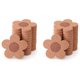 thumbnail image 1 of 24 Piezas Posavasos Bonitos para Bebidas, Posavasos Absorbentes Y Reutilizables, Posavasos con Forma de Flor de Corcho de 4 Pulgadas para Café, Tapete para Tazas de Té, 1 of 5