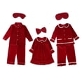 thumbnail image 2 of Pijamas suaves para niños, festival, para niñas y niños, pijamas navideños de franela de terciopelo, accesorios de vestir, conjunto a juego, 2 of 5