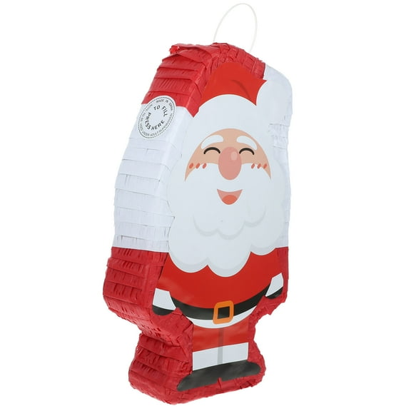 KAKOWELY Christmas Theme Santa Clause Shaped Pinata Red Paper 1Pack 15.7x9.4x2.8in