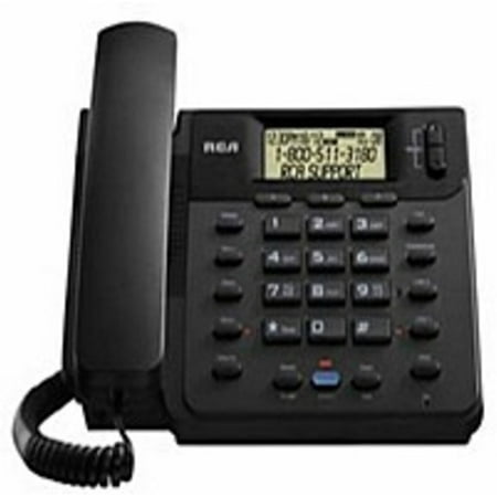 Rca Digital Telephone - RCA 25201RE1 2-Line Corded Phone - Black (Refurbished)