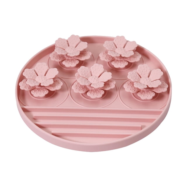 Utensilios de comida para gatos y perros Platos de silicona para lamer Platos para lamer para perros Tapete de comida lenta