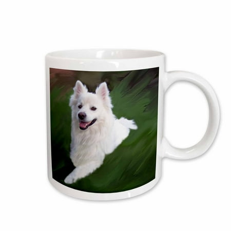 

3dRose American Eskimo Ceramic Mug 11-ounce