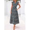 thumbnail image 4 of Vestido Midi PRETTYGARDEN Mujer Verano 2025 Floral con Escote en V, 4 of 6