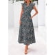 thumbnail image 4 of Vestido Midi PRETTYGARDEN Mujer Verano 2025 Floral con Escote en V, 4 of 6