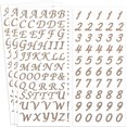 thumbnail image 1 of 4 Pcs Autocollants Lettres Alphabet Or Auto-Adhésifs - Artisanat de Scrapbooking, 1 of 5