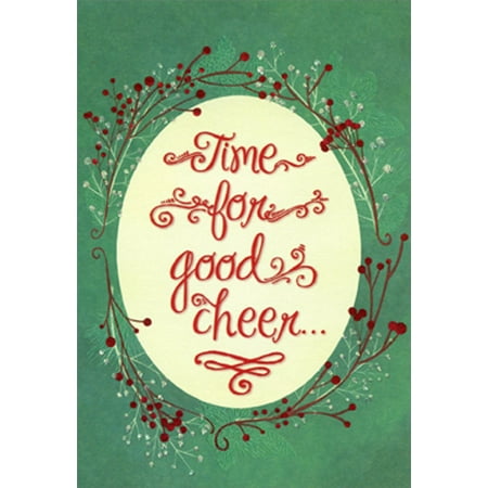 Be Of Good Cheer Christmas Designer Greetings Time For Good Cheer - Package of 8 Christmas Party Invitations ()
