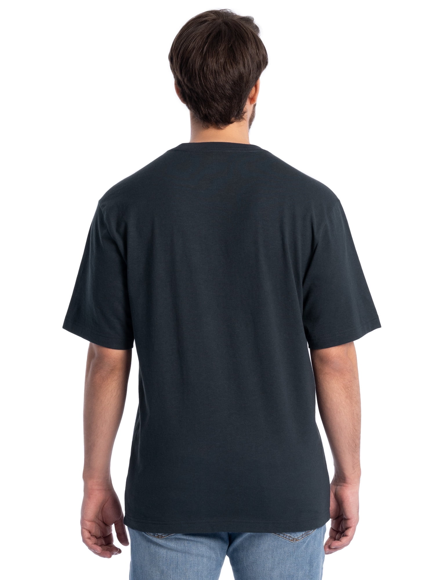 Men's Eco-Leather Short Sleeve Zip Slim Fit T-Shirt New BD