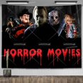 thumbnail image 1 of Tapiz Mural de Halloween, decoración de pared, película de terror, póster de Pennywise, manta de habitación, accesorios de decoración del hogar estéticos, 1 of 4