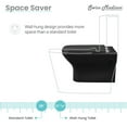 thumbnail image 2 of Carre Wall-Hung Elongated Toilet Bowl in Matte Black, 2 of 15