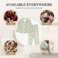 thumbnail image 7 of Honeii Bicycles And Boards print Women's Pajama Sets Long Sleeve Button Down Sleepwear Nightwear Soft Pjs Lounge Sets-X-Large, 7 of 7