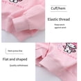 thumbnail image 4 of Sanrioed Lapel Hoodie T-Shirt for Girls My Melody Anime Korean Style Kids Lapel Sweatshirts Cute Clothes Sweaters Pullovers Tops, 4 of 5