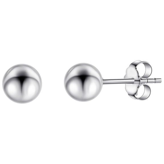 4mm Ball Stud Earrings for Women 316L Surgical Steel