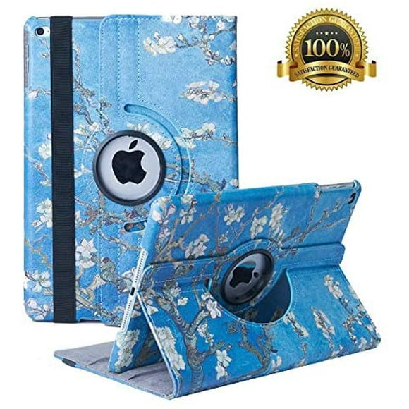 New iPad 9.7 inch 2018 2017/ iPad Air Case - 360 Degree Rotating Stand Smart Cover Case with Auto Sleep Wake for Apple