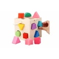 thumbnail image 1 of Cubos De Madera Juguetes Forma Para Bebe 12 Piezas Xtellar multicolor, 1 of 4