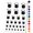 Black, variant on Glass Beaker Chemistry Science Water Resistant Temporary Tattoo Set Fake Body Art Collection - Dark Blue