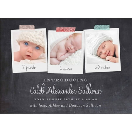 Polaroid Standard Baby Announcement