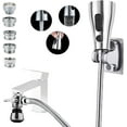 thumbnail image 1 of czcpp-Kitchen Faucet Sink Sprayer Attachment Set, Faucet Spray Head Replacement 59’’ Stainless Steel Hose, Faucet Aerator, 3 Way Brass Diverter Valve and 5 PCS Adapters for Kitchen Cleaning, Hair Was, 1 of 4