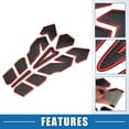 thumbnail image 3 of Unique Bargains Universal 3D Motorcycle Gas Tank Decal 7.87''x5.59'' Fuel Oil Gas Tank Pad Protector Sticker Black Red, 3 of 7