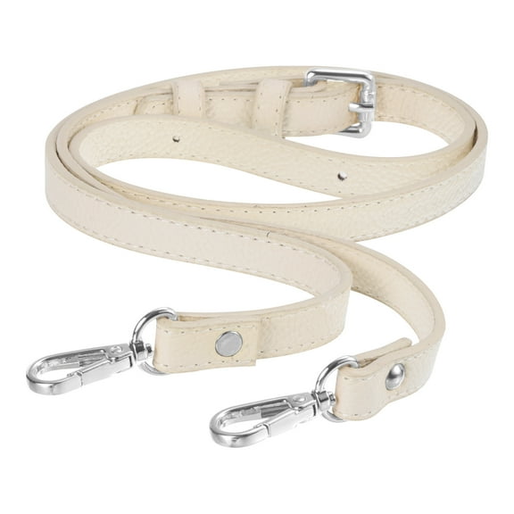 Uxcell Leather Shoulder Bag Handle Purse Strap Handbags Belt Strap Bag Accessory 0.6" Wide, 41/51" Long (Beige)