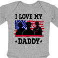 thumbnail image 4 of Inktastic Military Dad I Love My Daddy Boys or Girls Long Sleeve Baby Bodysuit, 4 of 5