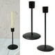 thumbnail image 4 of 2 piezas soporte de vela cónica candelabro MESA CENTRO DE MESA cena Negro, 4 of 9