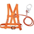 thumbnail image 1 of Kits de arnés de seguridad, arnés de seguridad para detención de caídas, 6 tipos de arnés de altura ajustable para cinturón, cinturón de seguridad, cuerda de rescate, trabajo aéreo, 1 of 5