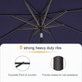 thumbnail image 4 of ACEGOSES 9ft Outdoor Patio Umbrella with Tilt 8 Ribs and Crank for Garden and Yard ,Navy Blue, 4 of 8