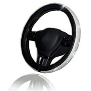 Zone Tech Bling Steering Wheel Cover Shiny Crystal with PU Leather Backing