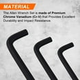 thumbnail image 6 of 31-Piece Hex Key Wrench Set, Metric and SAE Allen Wrenches (0.028-3/8 inch, 0.7-10 mm) L Shape Allen Keys, Chrome Vanadium Steel, 6 of 7