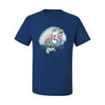 thumbnail image 2 of Wild Bobby, Mermazing Mermicorn Cute Gift Women Girls, Streetwear, Men's Graphic Tees, Royal, 5XL, 2 of 3
