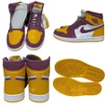 thumbnail image 2 of N I-K-E A i r-Jor-dan 1 RETRO HIGH OG Brotherhood A i r-Jor-dan Sneakers Shoes Yellow Pu, 2 of 6