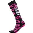 thumbnail image 2 of "O'Neal Pro MX Print Sox (XOXO, One Size) Black | Pink", 2 of 2