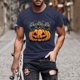thumbnail image 1 of Blusas y camisas de manga corta y cuello redondo para hombre. Blusas/camisetas de manga corta con cuello redondo y estampado de Halloween para hombre. Blusa para hombre., 1 of 5