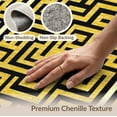 thumbnail image 6 of ODIKA Greek Geometric Key Fret Bordered Symmetry Meander Border Scroll Stain Resistant Low Profile for Dorm Room, Small Living Apartment, 6 of 7