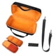 thumbnail image 3 of Bolsa de almacenamiento para altavoz, estuche para altavoz, bolso de hombro para altavoz de viaje, estuche para micrófono, antiarañazos, con asa, Naranja interior, 3 of 9