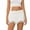 Creamy White, variant on Elippeo Women Mini Skirt, Low Waist Skirt Pleated Irregular Solid Summer Skirt Clubwear for Party