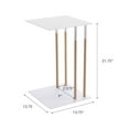 thumbnail image 7 of Yamazaki Home C Side Table, White, Steel, Supports 11 pounds, 7 of 7