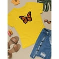 thumbnail image 3 of Monarch Butterfly Art T-Shirt Women -Image by Shutterstock, Female Small, 3 of 4