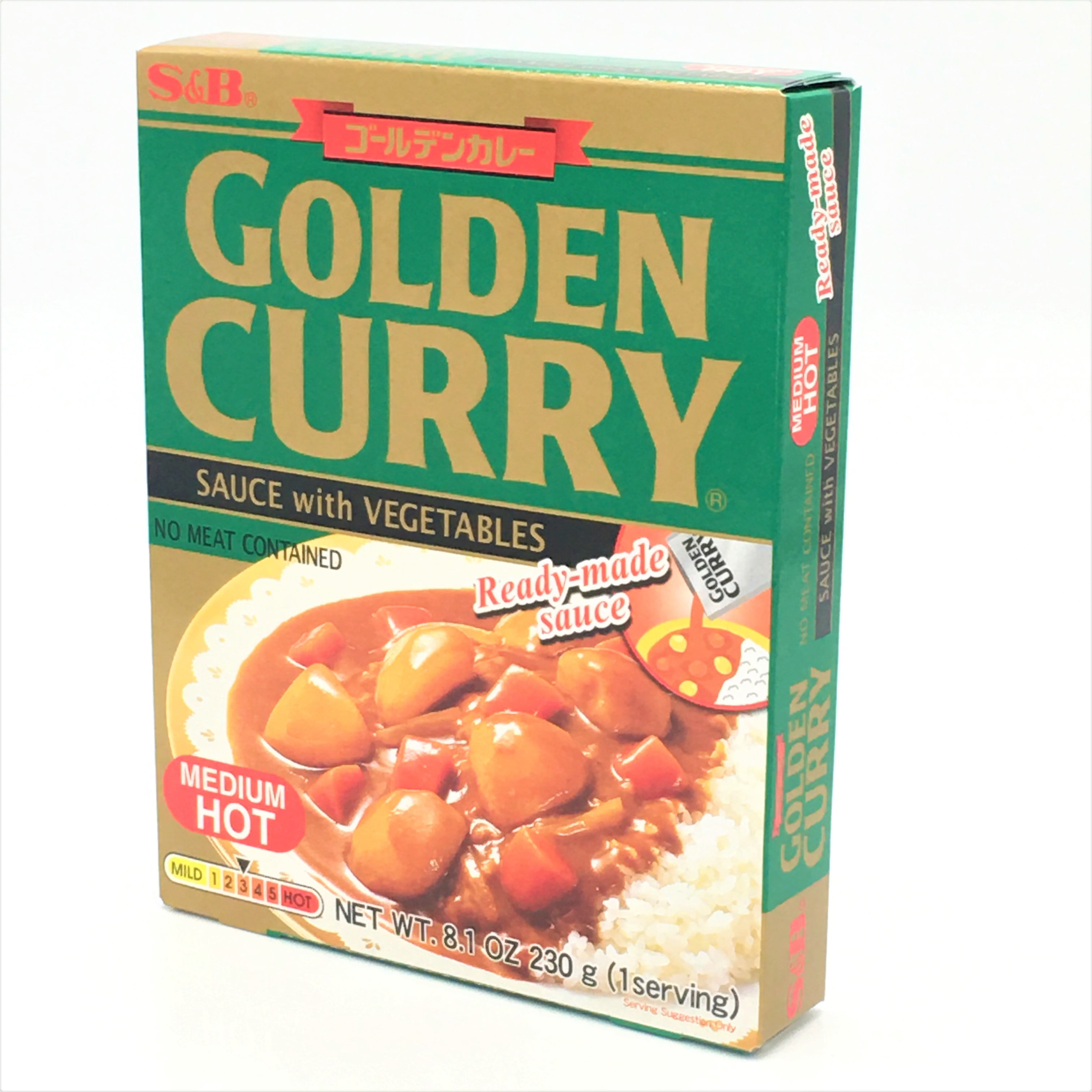 S & B Foods Golden Curry Sauce with Vegetables, 8.1 oz 