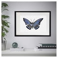 thumbnail image 2 of Cuadro decorativo pintado 100% a mano de mariposa enmarcado con madera y vidrio de la colección AnimalArt, 2 of 3
