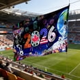 thumbnail image 5 of 2026 World Cup USA & Canada Banner, Large Patriotic Outdoor Flag, Durable Polyester Sports Fan Decoration for Celebration Party Tailgate, 5 of 5