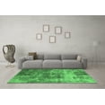 thumbnail image 3 of Ahgly Company Indoor Round Oriental Emerald Green Industrial Area Rugs, 8' Round, 3 of 4