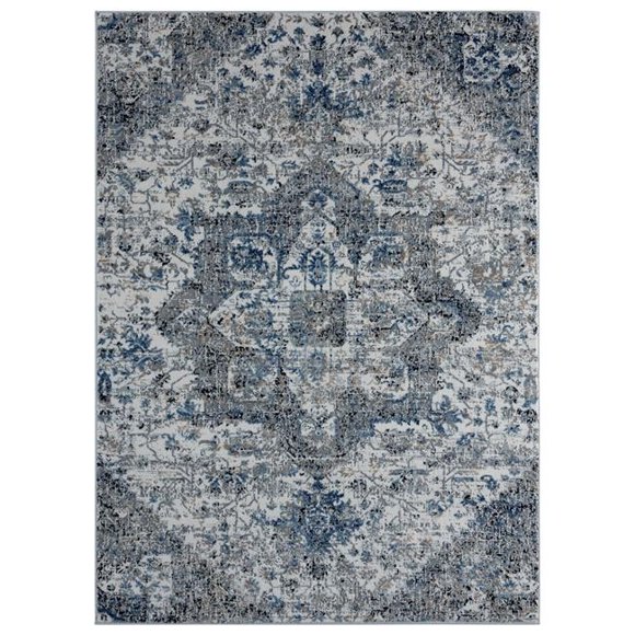 United Weavers of America Eternity Callisto Transitional Area Rug, Beige, Medallion, Indoor, 7 ft. 10 in. x 10 ft. 6 in.