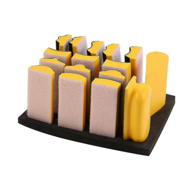 16pcs/set Sanding Pad 40x100mm Shaped Hand Sanding Block Sanding Disc Grinding Sponge For Hook Banmo