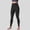 Black, variant on JFGHDG Women's High Waisted Buttery Soft No Front Seam Tummy Control Butt Lift Workout Yoga Leggings Beige L