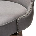 thumbnail image 7 of Hawthorne Collections 30.51" Modern Fabric Swivel Barstool in Gray (Set of 2), 7 of 7