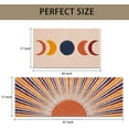 thumbnail image 3 of Boho Kitchen Rug Sets of 2 Non Slip Washable Abstract Sun Moon Kitchen Mats for Floor 2 Piece Country Rustic Farmhouse Kitchen Rugs Set Home Decor, 3 of 6