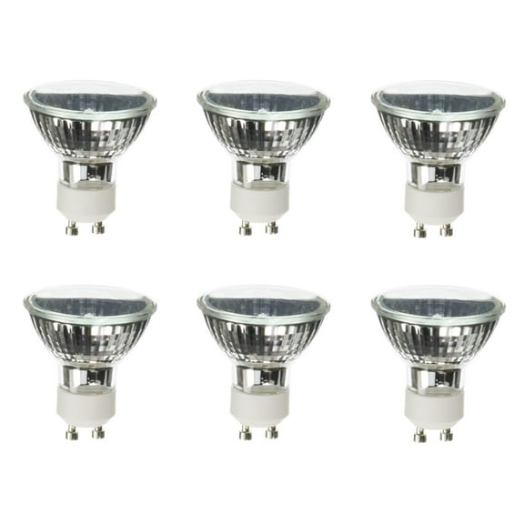 (6-Pack) 50 Watt GU10 120v 50W MR-16 50Watts JDR C with Lens Hood Bulb Lamp Anyray A1821Y