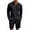 Mens Two Piece Sets - Black, variant on Maqroz Mens 2 Piece Outfits 2 Piece Casual Long Sleeve Summer Set Button Down Lapel Shirt & Elastic Waist Shorts Solid Lightweight Formal Dailywear